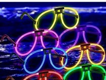 Флуоресцентные очки, Ассорти, 20 см, 1 шт.