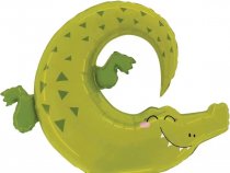 Шар (35''/89 см) Фигура, Крокодил Аллигатор, 1 шт. в уп.