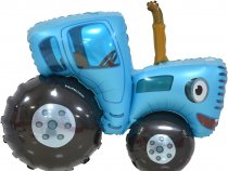 Шар (42''/107 см) Фигура, Синий трактор, 1 шт. в уп.