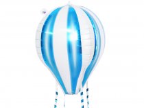Шар (35''/89 см) Фигура, 3D, Воздушный шар, Аэростат, Голубой, 1 шт.
