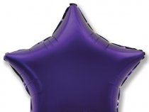 Шар (9''/23 см) Мини-звезда, Фиолетовый, 1 шт.
