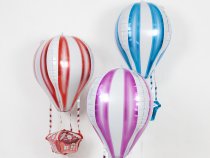 Шар (35''/89 см) Фигура, 3D, Воздушный шар, Аэростат, Голубой, 1 шт.