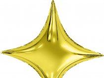 Шар (29''/74 см) Звезда, 4х-конечная, Сириус, Золото, 1 шт. в уп.