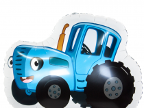Шар (26''/66 см) Фигура, Синий трактор, 1 шт. в уп.